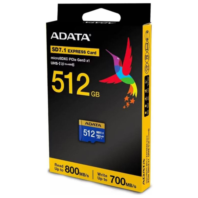 Adata MEMORY MICRO SDXC 512GB SD7.1/UD512GEX3L1-C ADATA