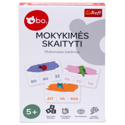 BO. Развивающая настольная игра "Учимся читать" (на литовском языке)