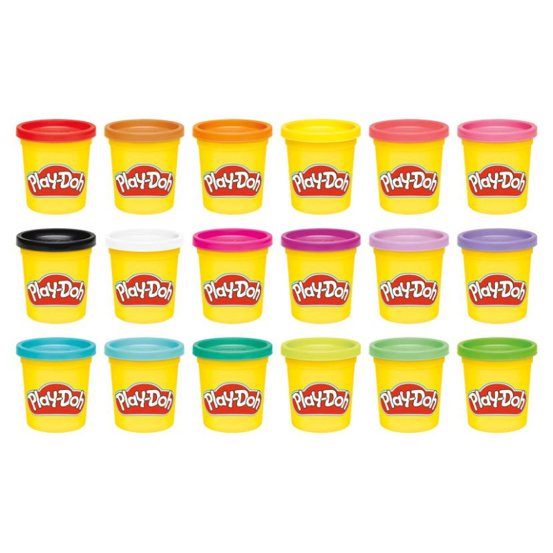 Play-Doh Plastilīna trauciņi, 18 gab.