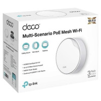 Tp-Link Wireless Router|TP-LINK|Wireless Router|3-pack|3000 Mbps|Mesh|Wi-Fi 6|1x10/100/1000M|1x2.5GbE|DHCP|DECOX50-POE(3-PACK)