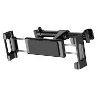 Baseus Backseat Car Mount SUHZ-01 Car Headrest Holder for Tablets / Smartphones 4.7-12.9" - Black