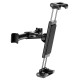 Baseus Backseat Car Mount SUHZ-01 Car Headrest Holder for Tablets / Smartphones 4.7-12.9" - Black