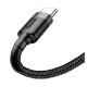 Baseus Cafule Cable durable nylon cable USB / USB-C QC3.0 2A 2M black-gray (CATKLF-CG1)