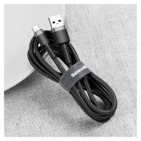 Baseus Cafule Cable durable nylon cable USB / USB-C QC3.0 2A 2M black-gray (CATKLF-CG1)