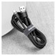 Baseus Cafule Cable durable nylon cable USB / USB-C QC3.0 2A 2M black-gray (CATKLF-CG1)