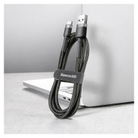 Baseus Cafule Cable durable nylon cable USB / USB-C QC3.0 2A 2M black-gray (CATKLF-CG1)