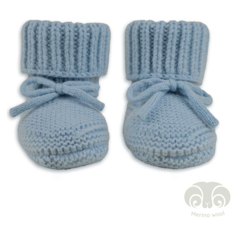 Lodger Slipper Merino vilnas čībiņas, Blue Fogg, 0-6m - SLM 110_0-6
