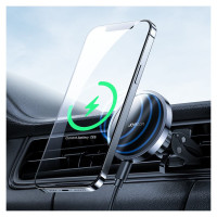 Joyroom Car Magnetic Holder Qi Wireless Inductive Charger 15W (MagSafe Compatible for iPhone) Black (JR-ZS240)