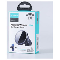 Joyroom Car Magnetic Holder Qi Wireless Inductive Charger 15W (MagSafe Compatible for iPhone) Black (JR-ZS240)
