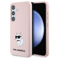Karl Lagerfeld Silicone Choupette case for Samsung Galaxy S24+ - pink