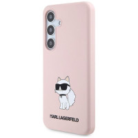 Karl Lagerfeld Silicone Choupette case for Samsung Galaxy S24+ - pink