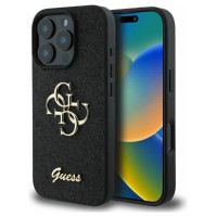 Guess Fixed Glitter Big 4G case for iPhone 16 Pro - black