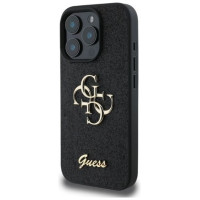 Guess Fixed Glitter Big 4G case for iPhone 16 Pro - black