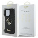 Guess Fixed Glitter Big 4G case for iPhone 16 Pro - black