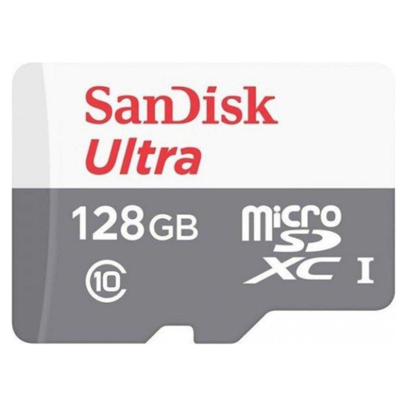 Sandisk Ultra microSDXC 128GB + SD Adapter 100MB/s Class 10 UHS-I