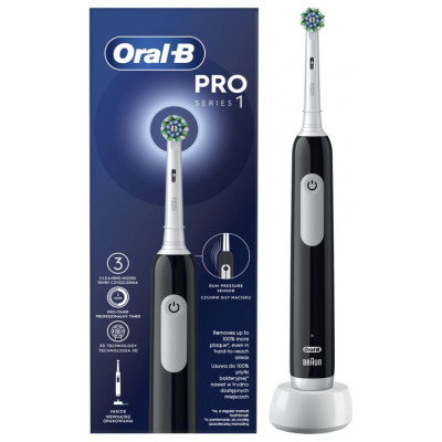 Braun el.zobu  birste Cross Action, melna - D 305.513.3 Black