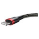Baseus Cafule USB-A / Lightning 2.4A QC 3.0 cable 1 m - black and red