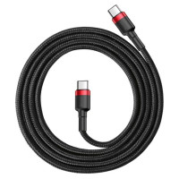 Baseus CATKLF-G91 USB-C - USB-C PD QC cable 60W 3A 480Mb/s 1m - black and red