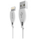 Dudao cable USB / Lightning cable 2.4A 1m white (L4L 1m white)