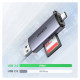 Ugreen CM185 50706 reader for SD / micro SD cards on USB-A 3.0 / USB-C 3.0 - gray