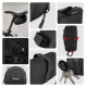 Wozinsky small bicycle saddle bag 0.6 l black (WBB8BK black)