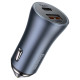 Baseus Golden Contactor Pro fast car charger USB Type C / USB 40 W Power Delivery 3.0 Quick Charge 4 + SCP FCP AFC gray (CCJD-0G)