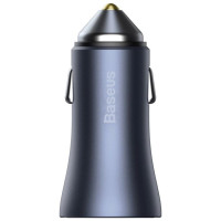 Baseus Golden Contactor Pro fast car charger USB Type C / USB 40 W Power Delivery 3.0 Quick Charge 4 + SCP FCP AFC gray (CCJD-0G)