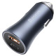 Baseus Golden Contactor Pro fast car charger USB Type C / USB 40 W Power Delivery 3.0 Quick Charge 4 + SCP FCP AFC gray (CCJD-0G)