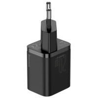 Baseus Super Si 1C fast charger USB Type C 20W Power Delivery + USB Type C - Lightning cable 1m black (TZCCSUP-B01)