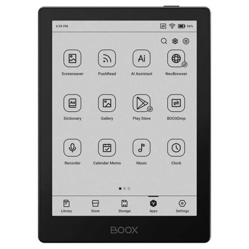 Onyx Boox E-Reader|ONYX BOOX|6"|1072x1448|Memory 32 MB|1xUSB-C|Micro SDXC|Wireless LAN|Bluetooth|Black|OPC1225R