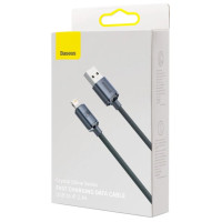 Baseus Crystal Shine Series cable USB cable for fast charging and data transfer USB Type A - Lightning 2.4A 1.2m black (CAJY000001)