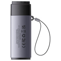 Baseus Lite Series adapter SD / TF USB card reader gray (WKQX060013)