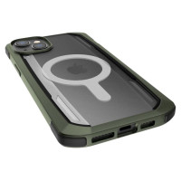 Raptic X-Doria Secure Case iPhone 14 Plus with MagSafe armored cover green