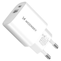 Wozinsky WGWCW USB-A USB-C 20W wall charger - white
