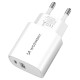 Wozinsky WGWCW USB-A USB-C 20W wall charger - white