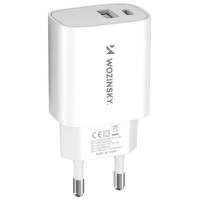 Wozinsky WGWCW USB-A USB-C 20W wall charger - white