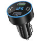 Wozinsky WDCCB Car Charger with Display 50W 2xUSB-C / 2xUSB-A - Black