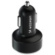 Wozinsky WDCCB Car Charger with Display 50W 2xUSB-C / 2xUSB-A - Black