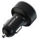 Wozinsky WDCCB Car Charger with Display 50W 2xUSB-C / 2xUSB-A - Black