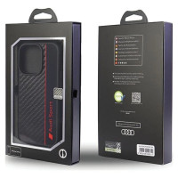 Audi Carbon Fiber Stripe iPhone 13 Pro Max 6.7" black/black hardcase AUS-TPUPCIP13PM-R8/D1-BK