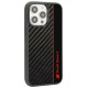 Audi Carbon Fiber Stripe iPhone 14 Pro Max 6.7" black/black hardcase AUS-TPUPCIP14PM-R8/D1-BK