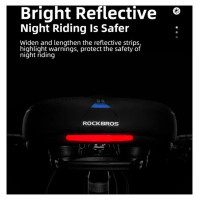 Rockbros AQ-6090B bicycle saddle - black and blue