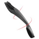 Rockbros DNB8001 mudguard with red LED light - black