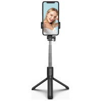 Wozinsky Selfie stick WHS1Y telescopic tripod 1m with phone holder - black
