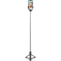 Wozinsky Selfie stick WHS1Y telescopic tripod 1m with phone holder - black