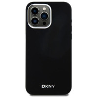 Dkny Etui DKNY Liquid Silicone Small Metal Logo MagSafe na iPhone 14 Pro Max - czarne