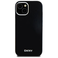 Dkny Etui DKNY Liquid Silicone Small Metal Logo MagSafe na iPhone 15 / 14 / 13 - czarne