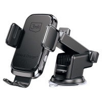 3Mk Protection 3mk Drive & Charge car phone holder for grille/window/cockpit with inductive charger - black
