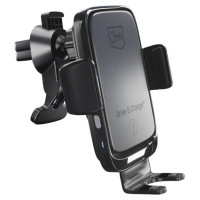 3Mk Protection 3mk Drive & Charge car phone holder for grille/window/cockpit with inductive charger - black