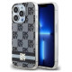 Dkny IML Checkered Mono Pattern & Printed Stripes MagSafe Case for iPhone 13 Pro / 13 - Black